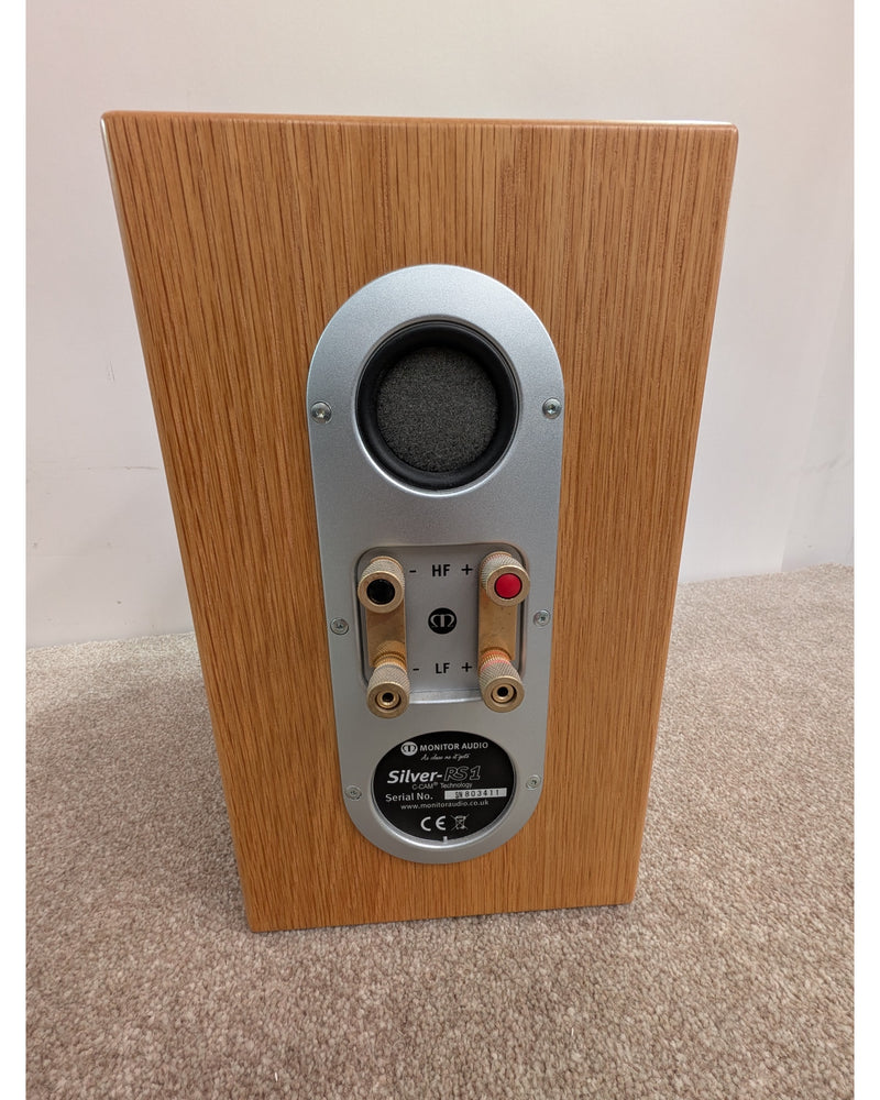 Monitor Audio Silver RS1 - Hi-Fi Speakers - Natural Oak - Like New w/ Original Box & Manuals - image 9
