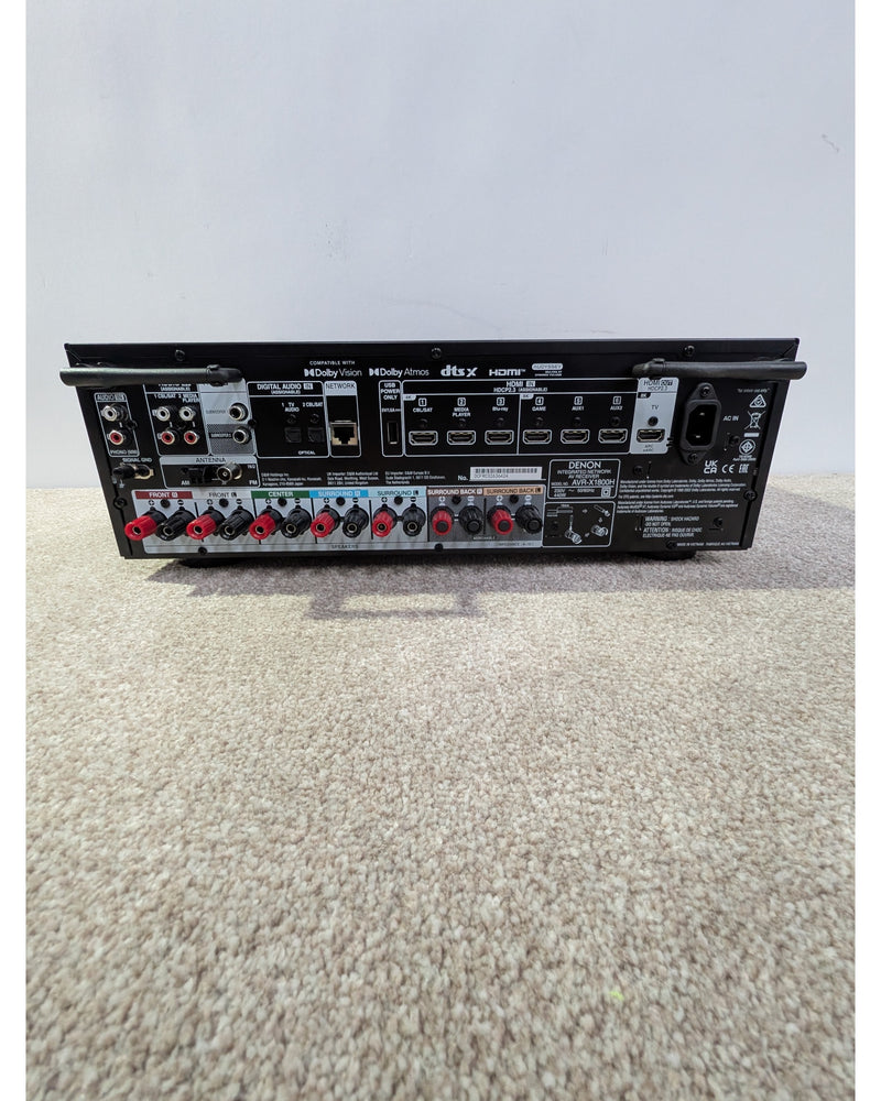 Denon AVR-X1800H - Receiver - Black - Like New w/ Original Box, Manuals, Remote Control - image 10