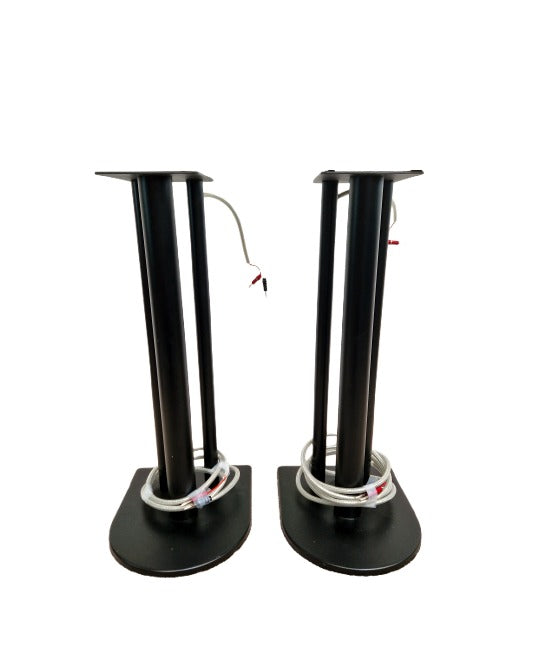 Hi-Fi Speaker Stands - Built In Banana Jack Leads - Excellent