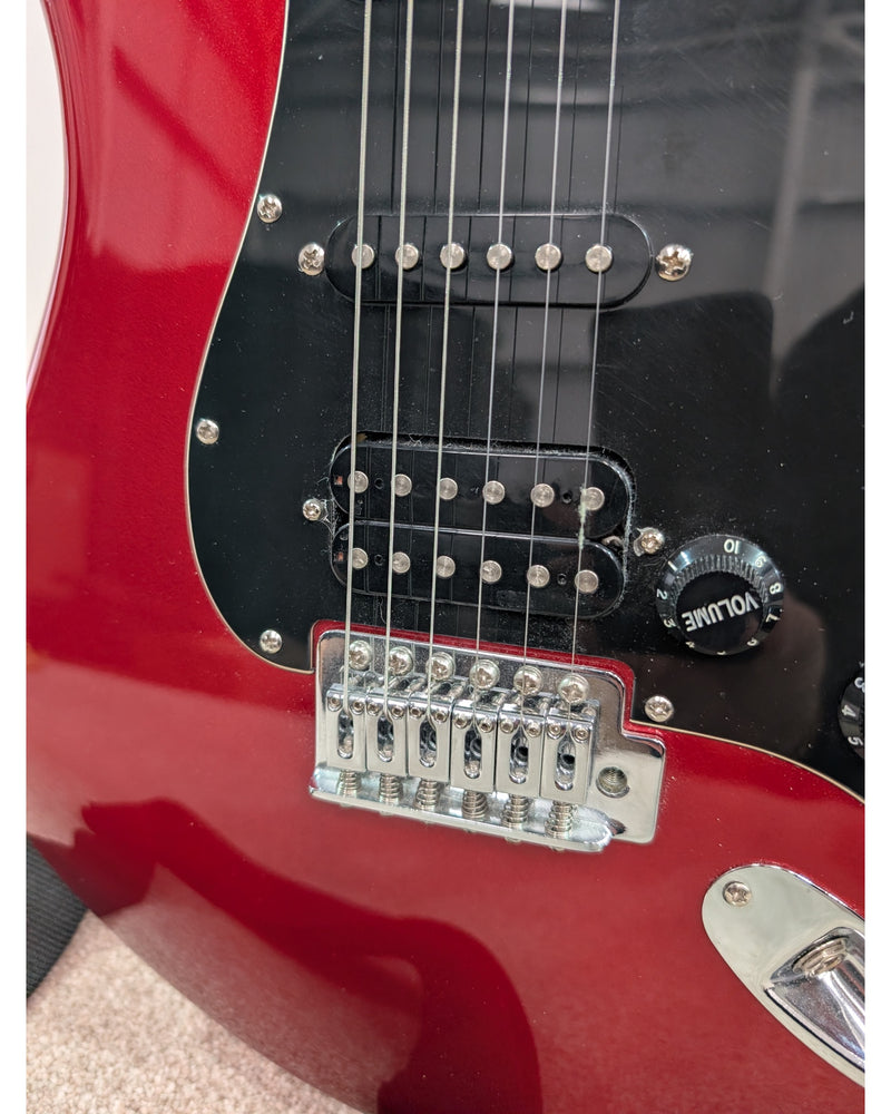 Squier Squier Affinity Series HSS Stratocaster - Electric Guitar - Red - Excellent w/ Soft Case - image 10