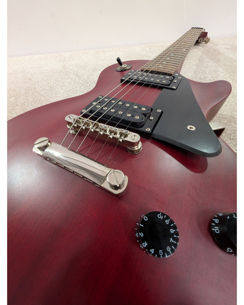 Epiphone Les Paul Studio - Electric Guitar - Satin Cherry Red - Good w/ Hard Case & Manuals - image 15