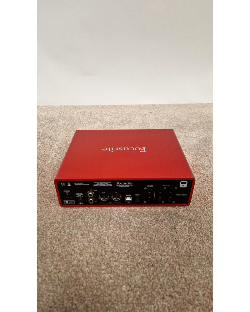 Focusrite Scarlett 18i8 2nd Gen - Audio Interface - Red - Good w/ Power Supply - image 9