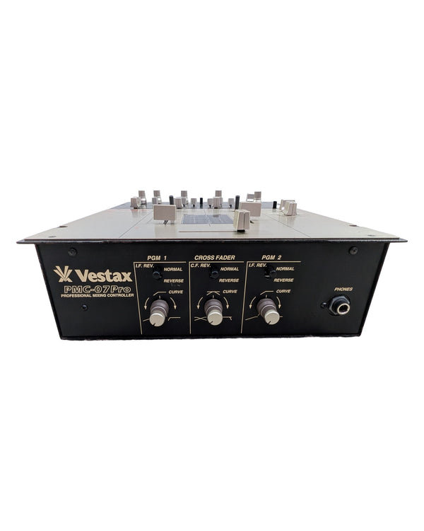 Vestax PMC-07Pro - DJ Equipment - Silver/Black - Good w/ Power Supply