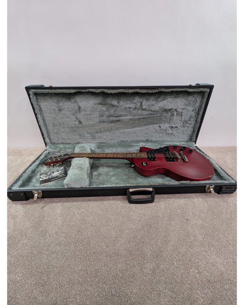 Epiphone Les Paul Studio - Electric Guitar - Satin Cherry Red - Good w/ Hard Case & Manuals - image 19