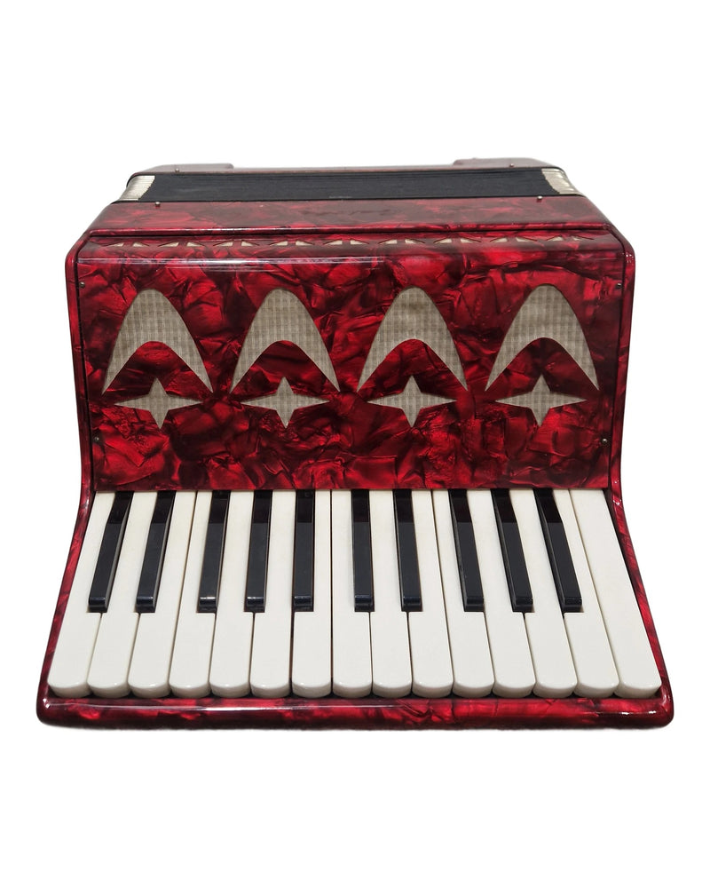 Galotta 12 Bass Accordion - Red - Accordion - Fair w/ Hard Case - image 1