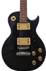 Encore Les Paul- Electric Guitar - Black - Good w/ New Strings - Image 1