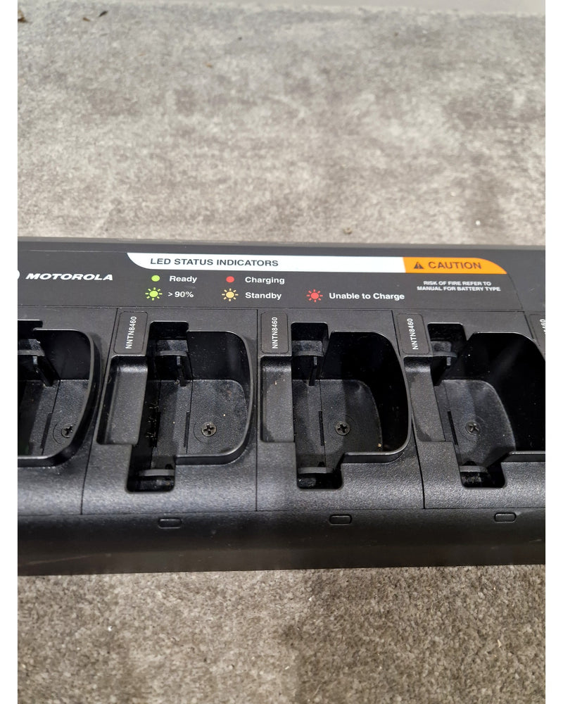 Motorola 6-Way Radio Power Unit NNTN8410A - Black – Charger - Good w/ Power cable - Image 13