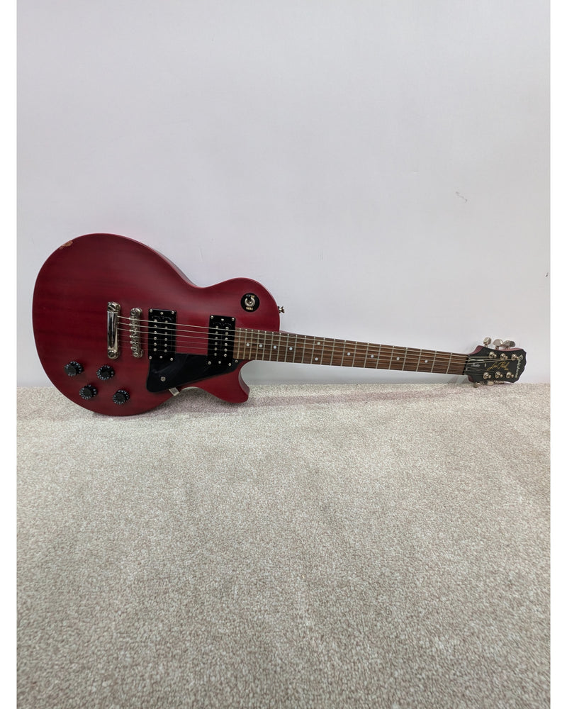 Epiphone Les Paul Studio - Electric Guitar - Satin Cherry Red - Good w/ Hard Case & Manuals - image 16