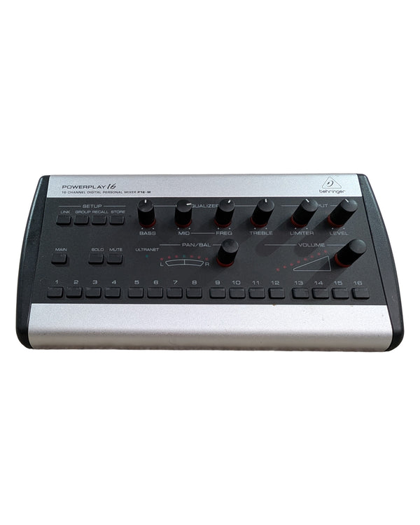 Behringer Powerplay P16-M - Mixer - Silver/Black - Good w/ Power Supply