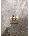 3 Pcs Metal Guitar Volume Tone Control Knobs - Gold – Control Knob - Excellent - Photo 2