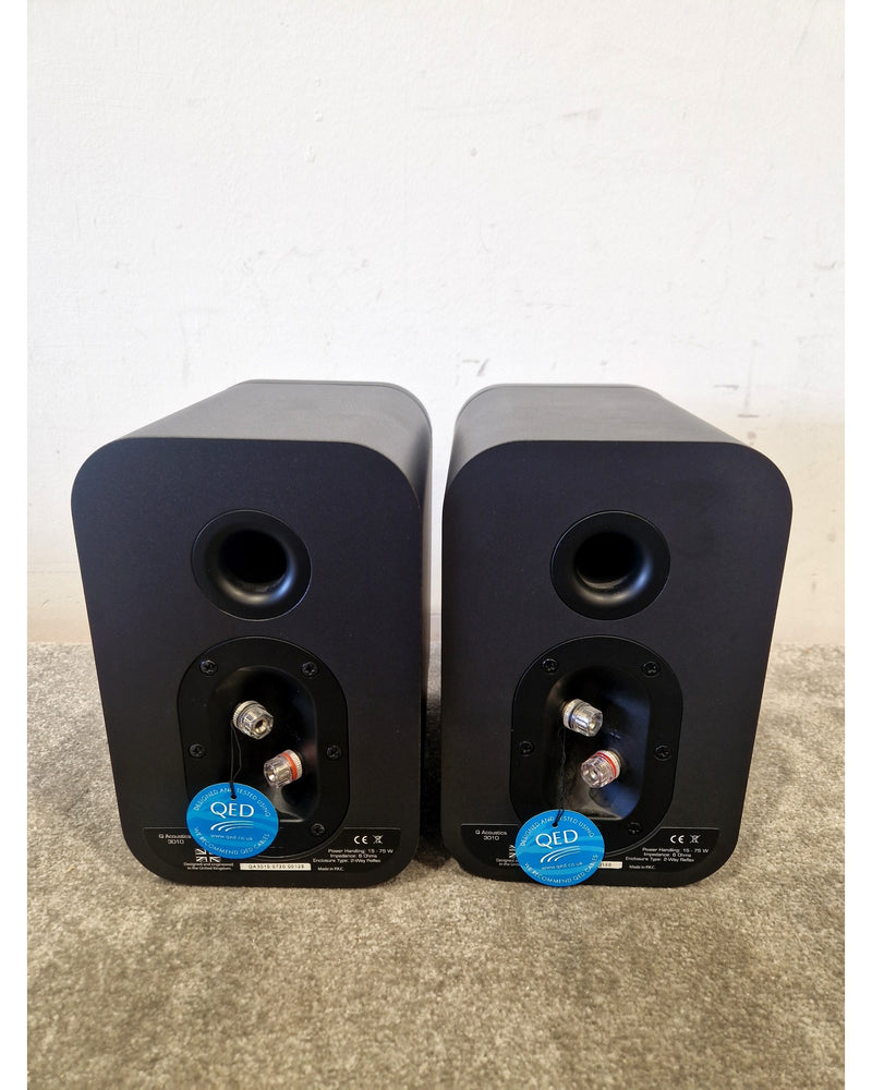 Q Acoustics 3010 HI-FI Speaker Pair - Black HI-FI Speakers - Compact Design - Excellent w/ & tags - Image 6