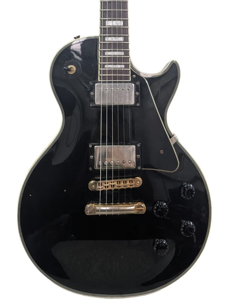 Burny Les Paul Custom  - MIC 2000s - Electric Guitar - Black - Good - image 1