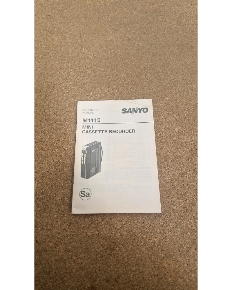 Sanyo M1115 - Audio Recorder - Very Good w/ Original Box & Manuals - Image 11