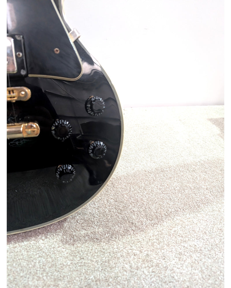 Burny Les Paul Custom  - MIC 2000s - Electric Guitar - Black - Good - image 12