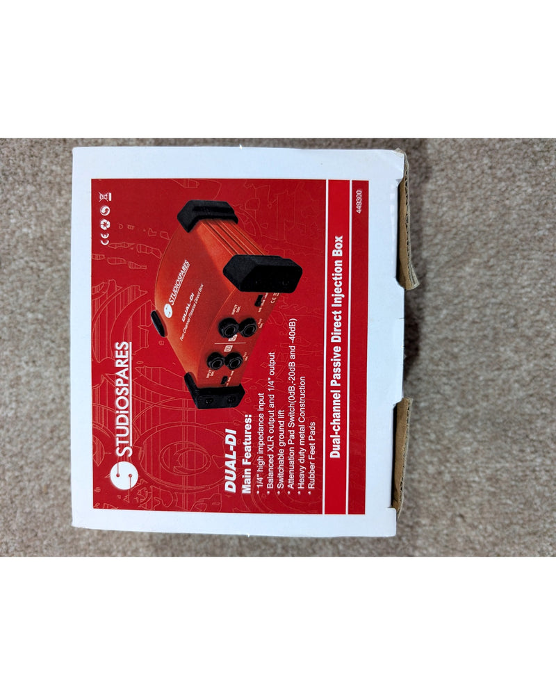 Studiospares Dual-DI - DJ Equipment - Red - Like New w/ Original Box & Manuals - image 5