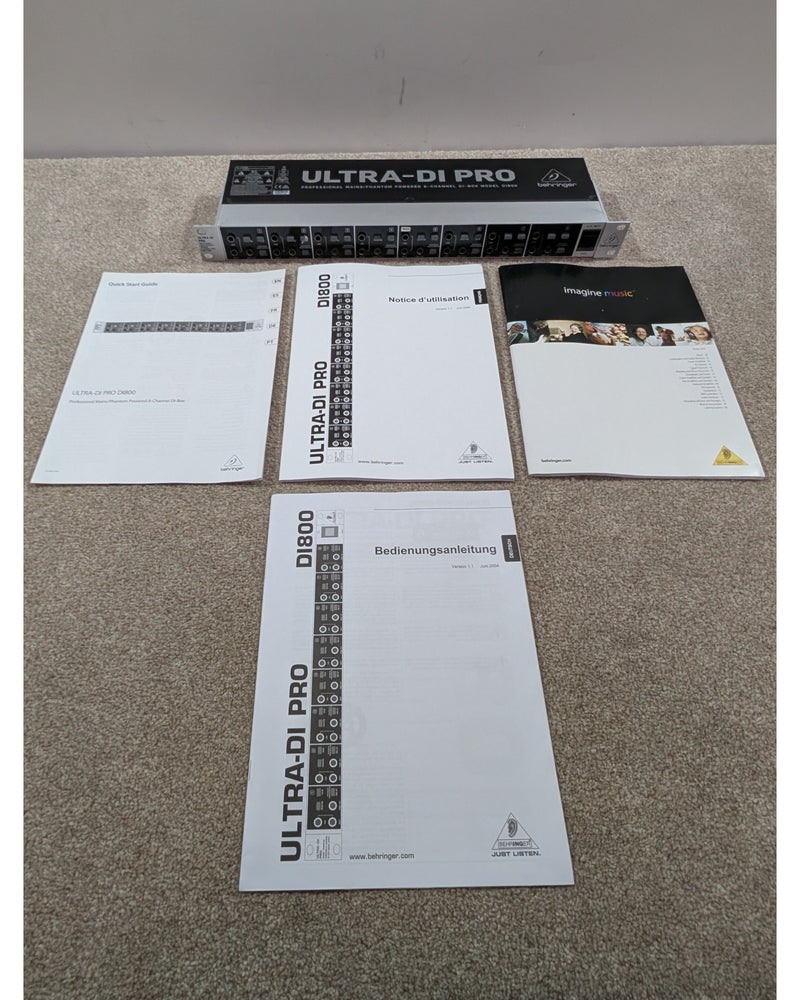 Behringer Ultra DI Pro DI800 - Audio Interface - Excellent w/ Original Box & Manuals - image 15