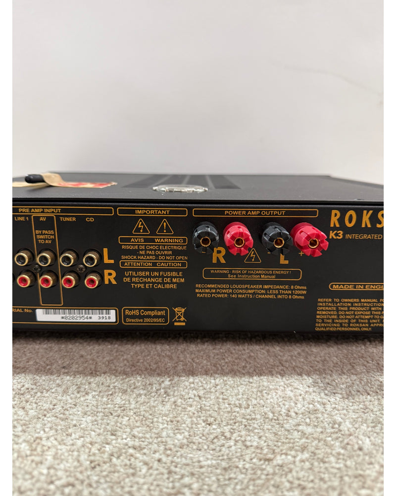 Roksan K3 Integrated Amplifier - Hi-Fi Amplifier - Black - Excellent w/ Remote Control - image 9