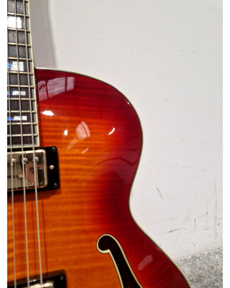 Ibanez AF155-AWB - Electric Guitar - Left-Handed - Sunburst - Excellent w/ Hard Case - Image 18