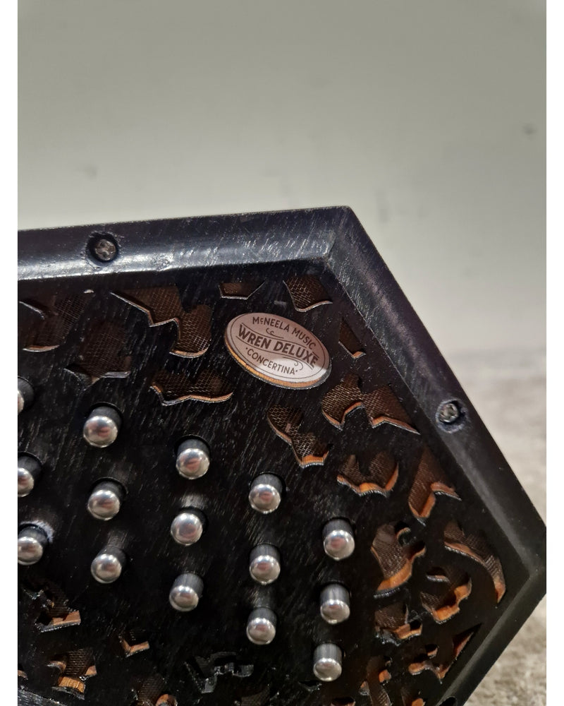 Wren Deluxe Concertina - Concertina - Black - Excellent w/ Hard Case & Original Box - Image 8