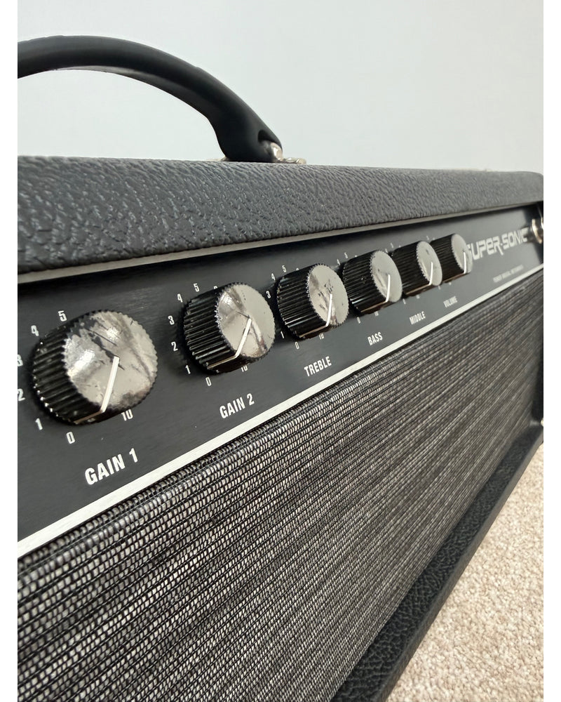 Fender Super-Sonic 60 Head - Guitar Amplifier - Black - Excellent w/ Hard Case, Power Supply, Cables - image 15