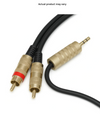 Dual RCA Phono TO 3.5mm Stereo Jack Cable 100FT - High-Quality Audio - Excellent - Photo 1