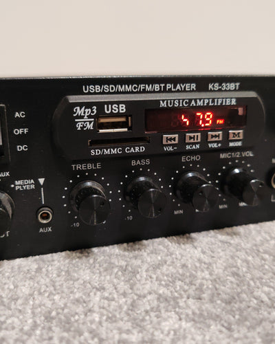 Hi-Fi Kara OK Power Amp KS-33BT With Remote Control