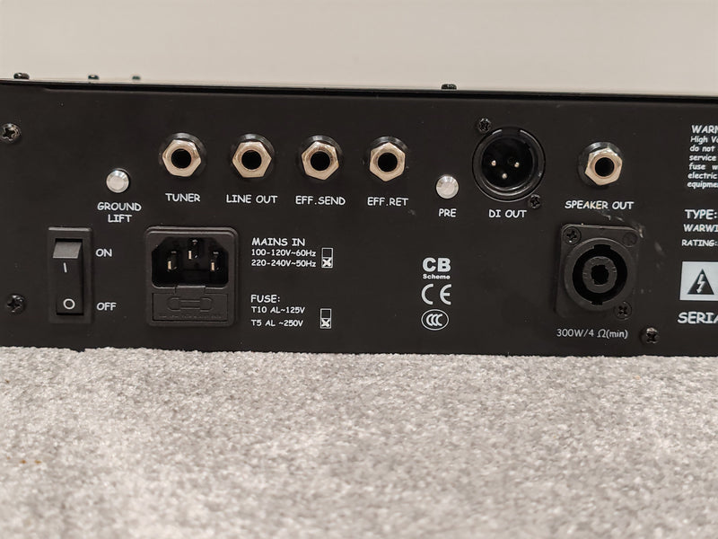 Warwick Pro Fet 3.2 Rack Mountable Bass Amp Head - 300watts - Image 6