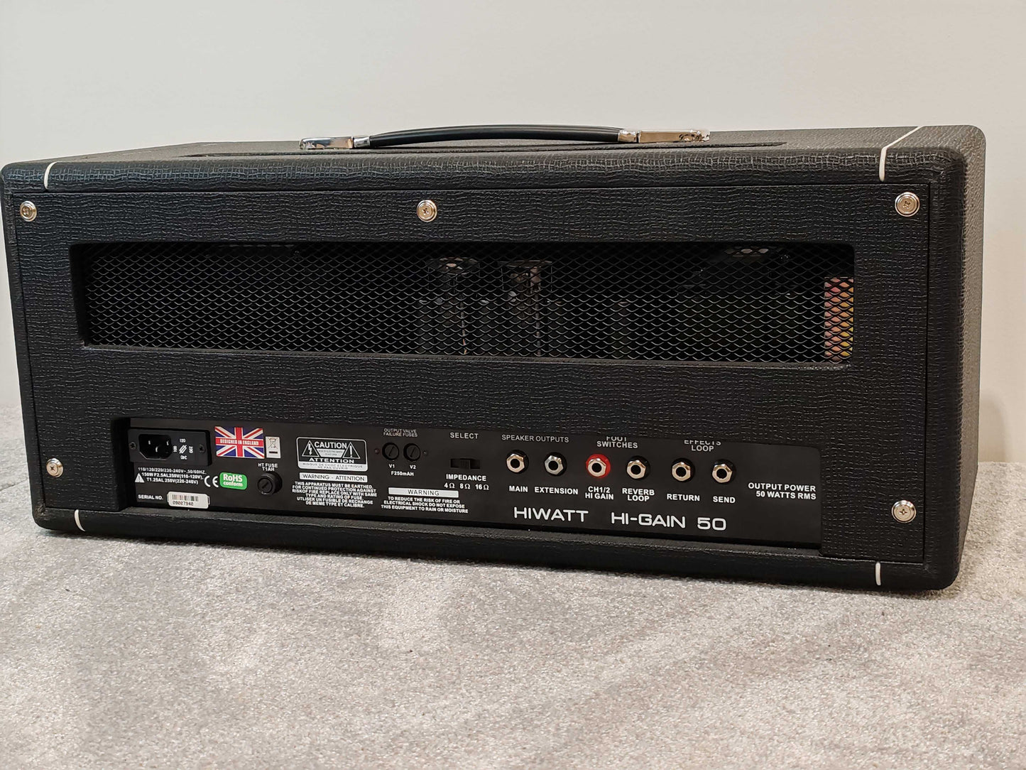 Hiwatt Hi-Gain 50 - 50w Guitar Amplifier Head