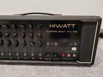 Hiwatt DR112 Custom Built P.A. 100 Amplifier Vintage 1970s