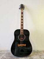 Peavey Jack Daniels Black Acoustic Guitar – Branded Design & Full-Size Dreadnought – Very Good - Image 2