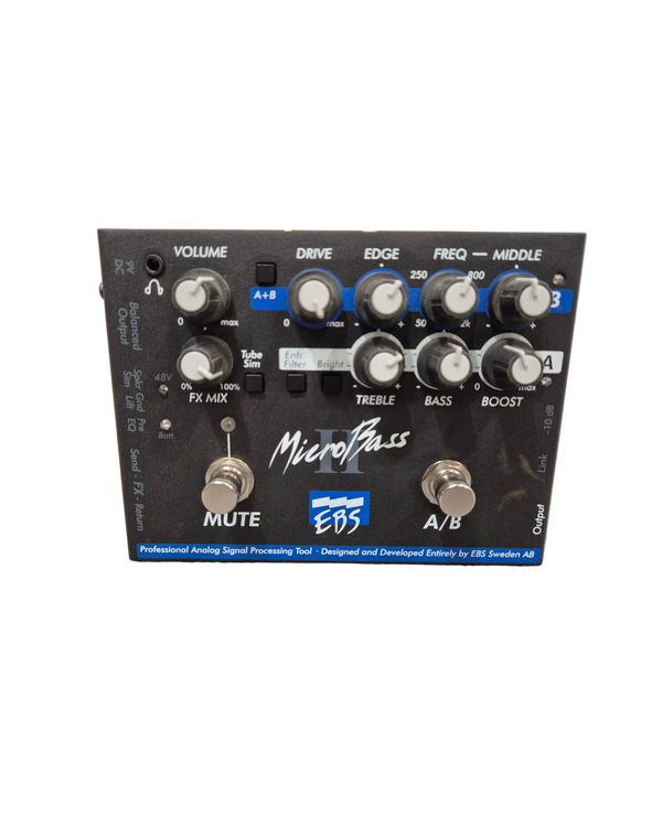 EBS Microbass II Pedal - Bass Preamp/DI - Very Good