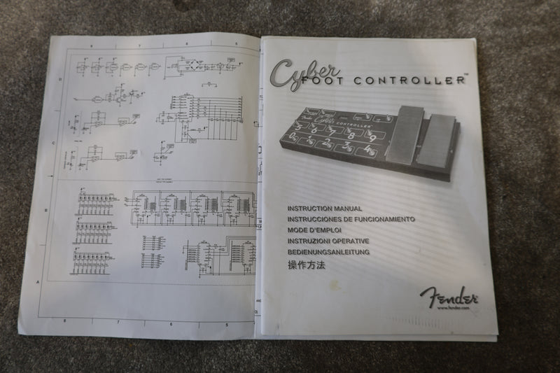 Fender Cyber Foot Controller - PR 521 - Very Good w/  Instructions & Wiring Diagram - Image 19