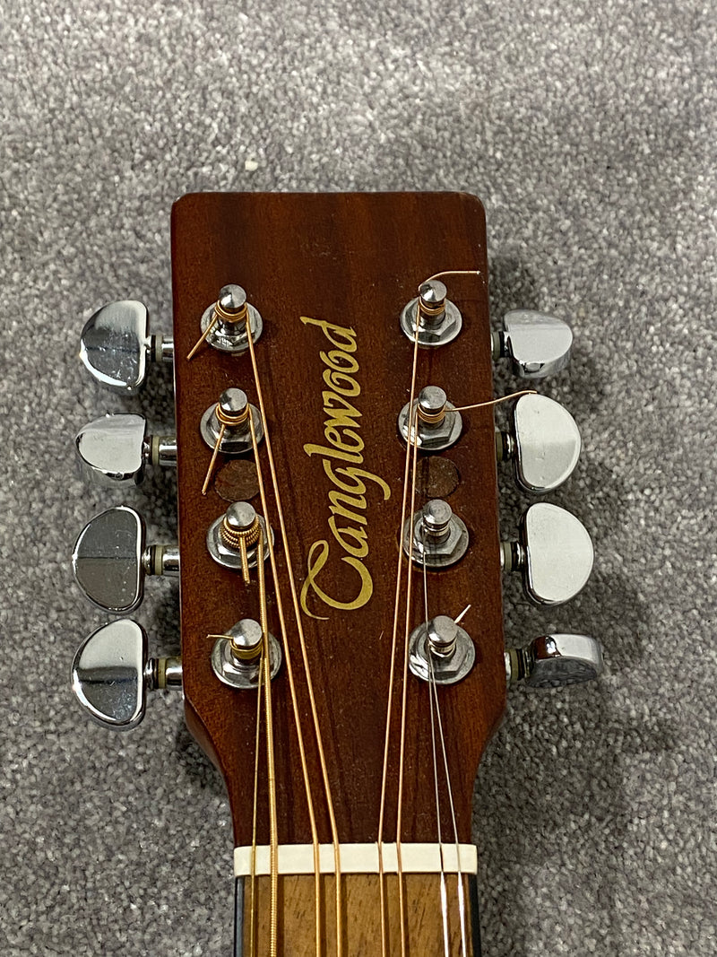 Mandocello Conversion Of Tanglewood Indiana TW-28-SNG w/ Sound Hole Pickup - Image 6