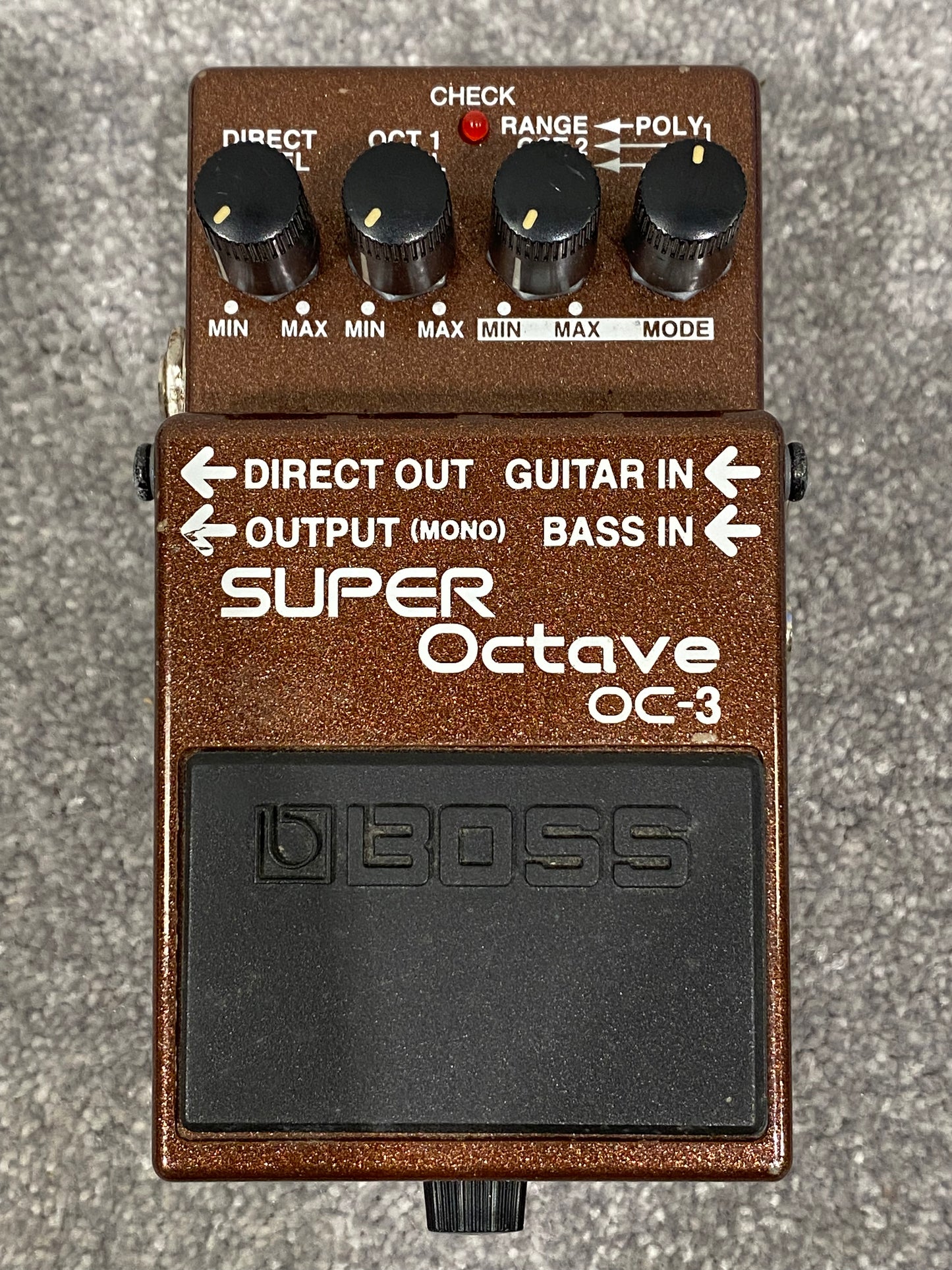 Boss Super Octave OC-3 Guitar Effects Pedal - Brown