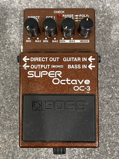 Boss Super Octave OC-3 Guitar Effects Pedal - Brown