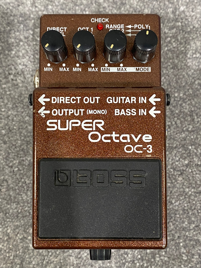 Boss Super Octave OC-3 Guitar Effects Pedal - Brown - Image 1