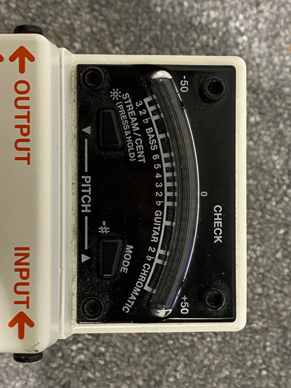 Boss TU-3 Chromatic Tuner Guitar Pedal - White