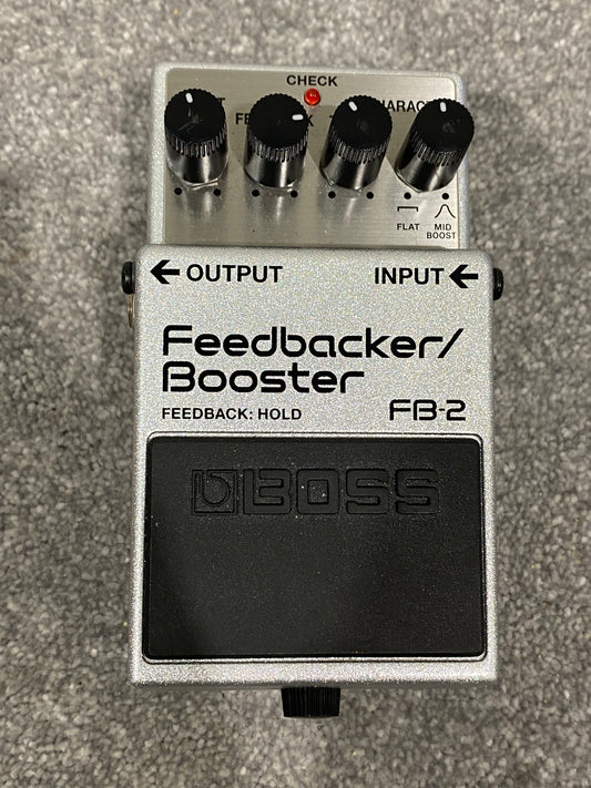 Boss FB-2 Feedbacker/Booster Multi Effects Pedal - Silver