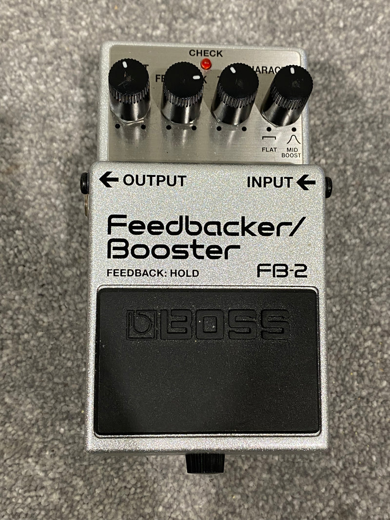 Boss FB-2 Feedbacker/Booster Multi Effects Pedal - Silver - Image 1