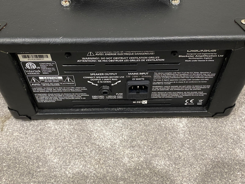 Blackstar HT-1RH 1-Watt All-Tube Guitar Amplifier - Black - Image 4