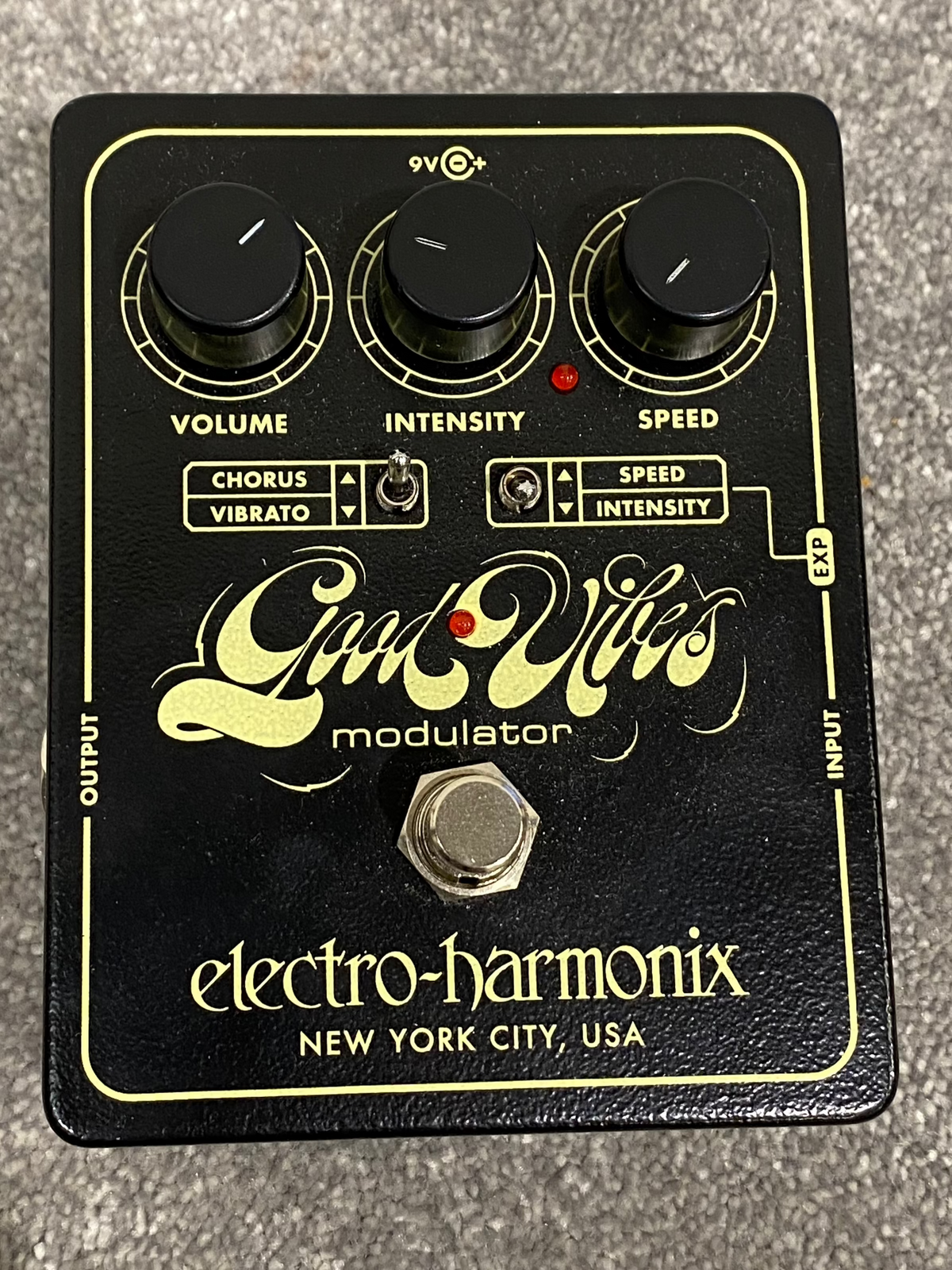 Electro Harmonix Good Vibes - Analog Modulation, Chorus/Vibrato - Open Box w/ Original Box, Manuals and 9.6v PSU
