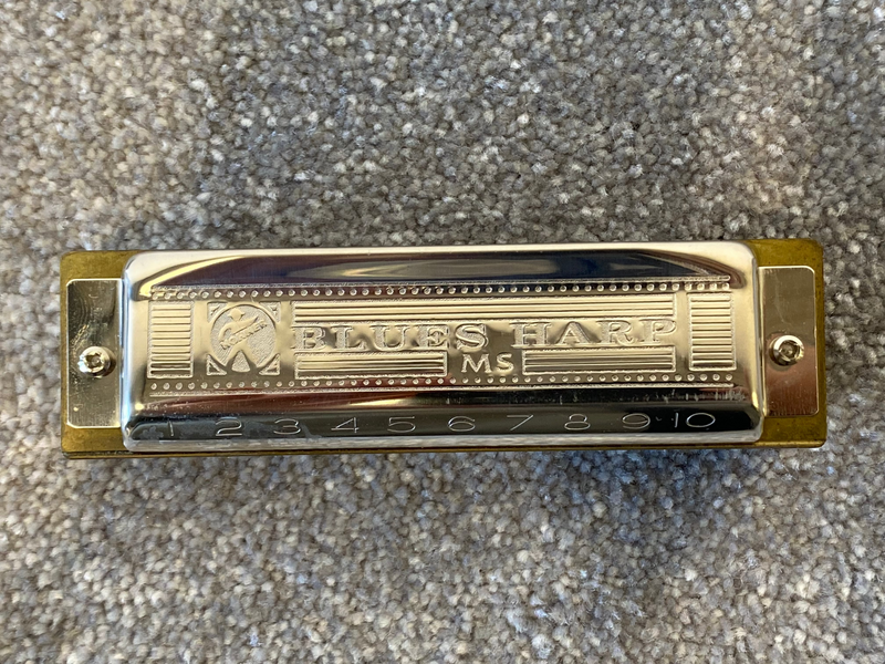 Hohner MS G Blues Harp Harmonica w/ Blue Case - Image 4