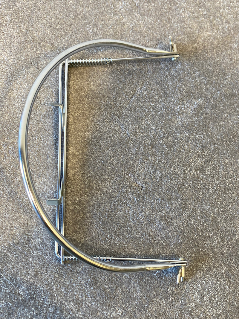 Metal Harmonica Neck Stand/Holder - Silver - Image 1