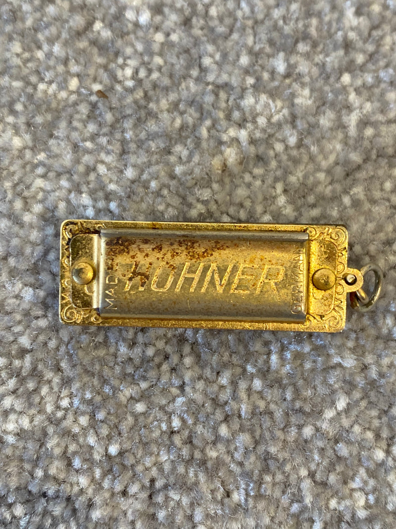 Hohner Mini Keyring Harmonica w/ Case - Gold - Image 4