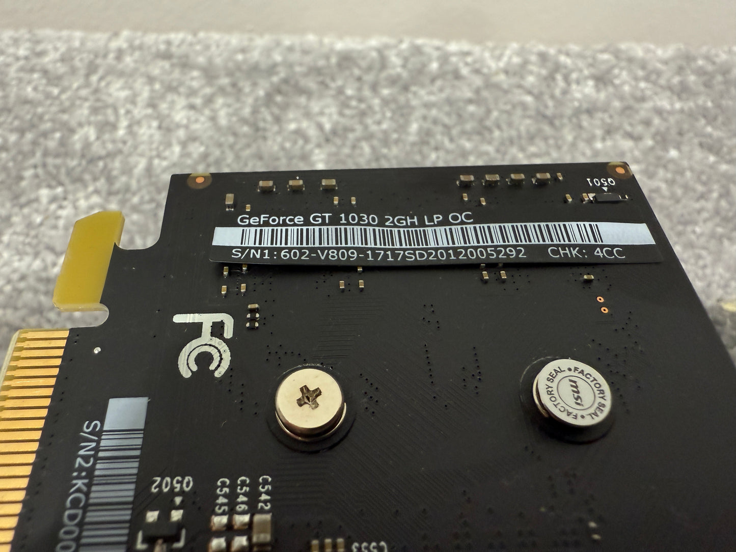 MSI GeForce GT 1030 2GH LC OC Graphics Card for PC