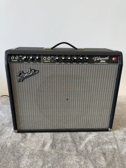 Fender '64 Vibroverb Custom Reissue Combo Amp – Hand-Wired, Excellent Condition, Vintage Tone