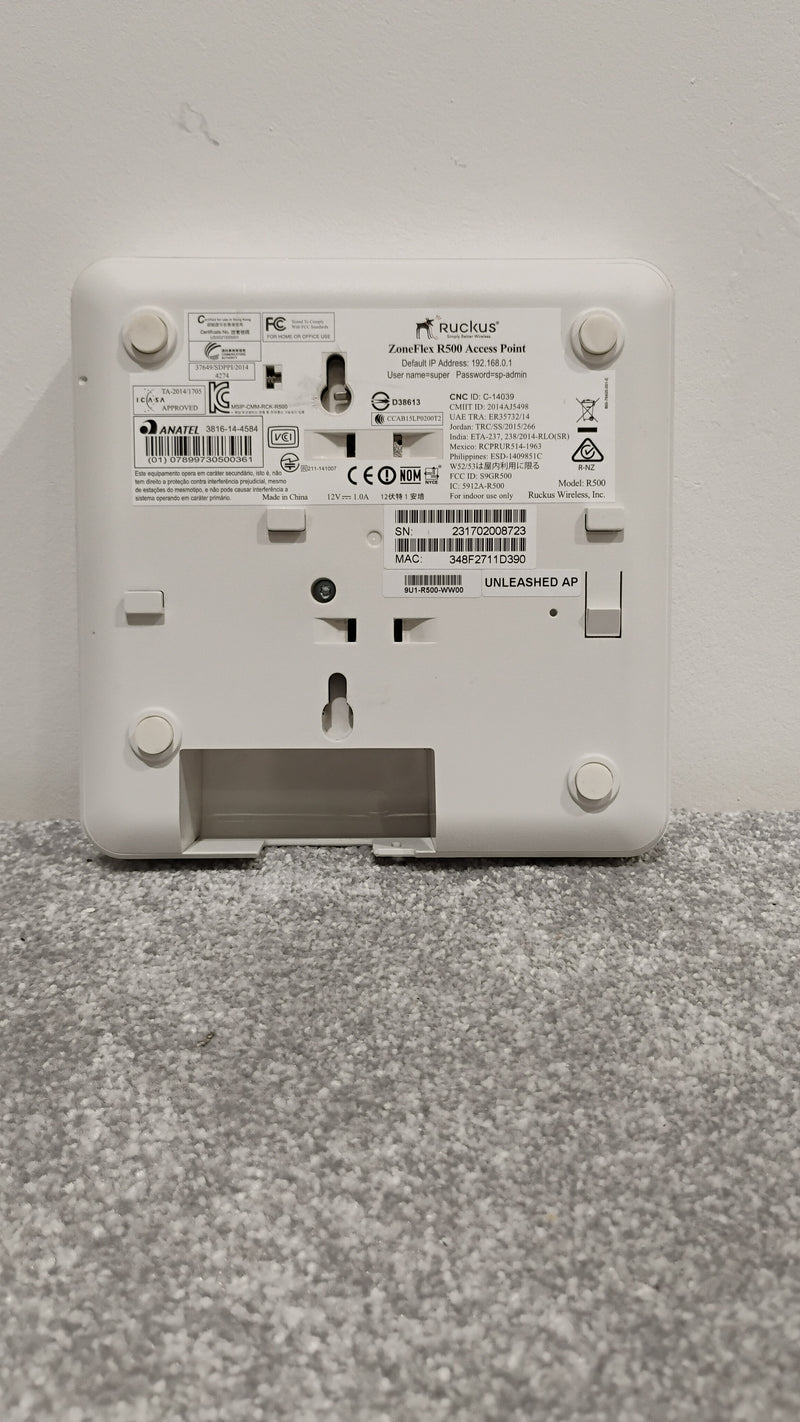 Ruckus ZoneFlex R500 – Dual-Band Wireless Access Point – Very Good - Image 3