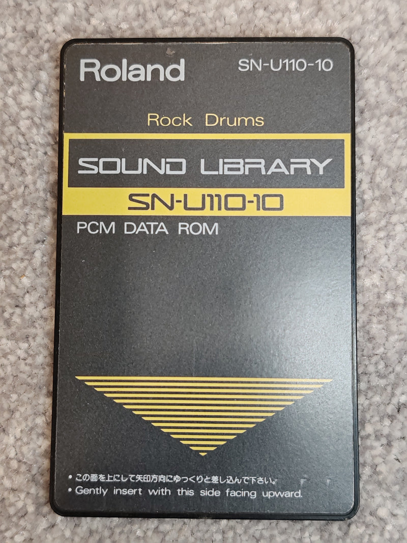 Roland U-110 Sound Library Card - SN-U110-10 - Rock Drums - Image 1