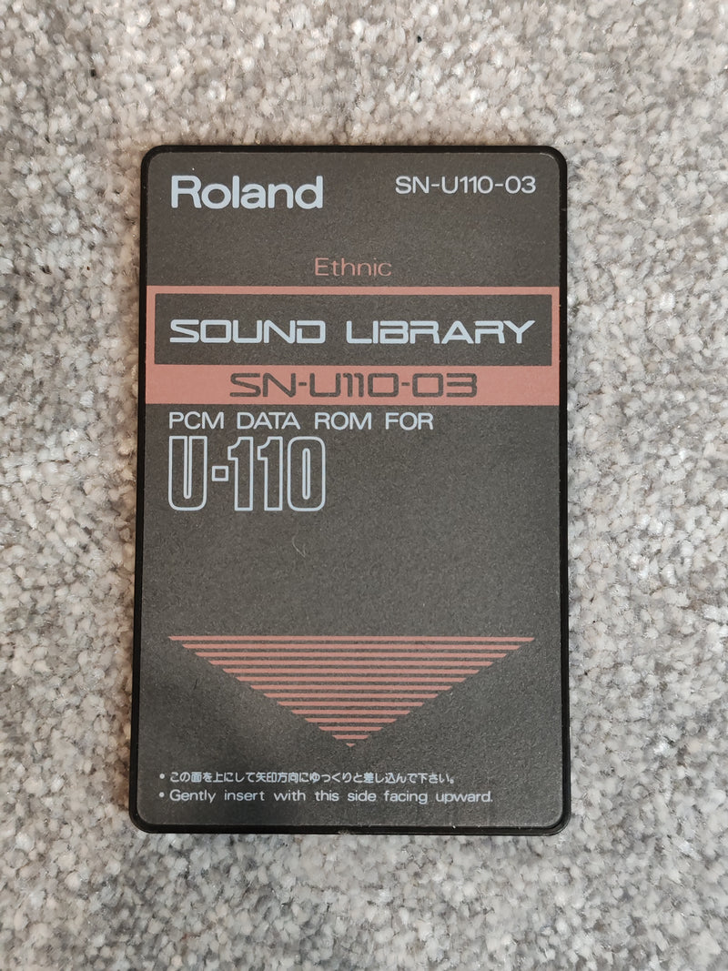 Roland U-110 Sound Library Card - SN-U110-03 - Ethnic PCM Card - Image 1