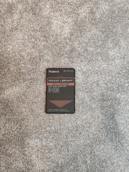 Roland U-110 Sound Library Card - SN-U110-03 - Ethnic PCM Card